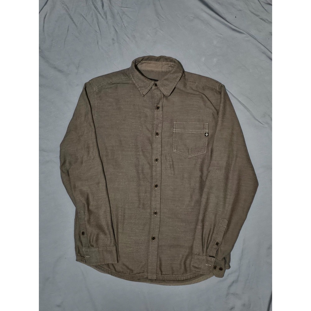 Marmot Shirt Mens M Gray Button Up‎ Long Sleeve Hiking Outdoors Casual